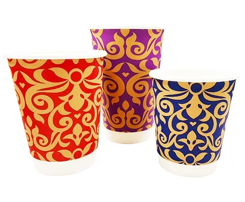 Boutique Double Wall Paper Coffee Cups & Lids - Coffee Supplies